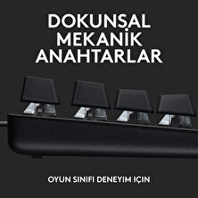Logitech G413 SE Aydınlatmalı Tam Boyutlu Türkçe Q Mekanik Oyun Klavyesi - Siyah
