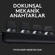 Logitech G413 SE TKL Aydınlatmalı Türkçe Q Mekanik Oyun Klavyesi - Siyah