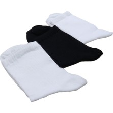 Kapar Yakamoz 3'lü Extra Rahat Unisex Spor Yarım Konç Kolej Çorap