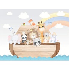 Eko Dekor 3boyutluduvarkagitlari Denizci Minikler Çocuk Odası Duvar Kağıdı Kanvas Tek Parca