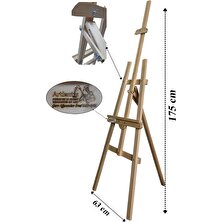 Artlantis Akrilik Boya Resim Başlangıç Seti Masis 12 Renk Akrilik Boya Şövalye 2 Tuval 35X50 Fırça Spatula Şövale