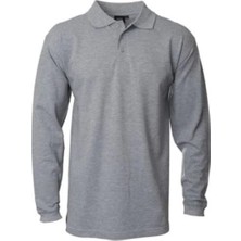 Ssm Sesam Grup Polo Yaka Gri Uzun Kollu Sweatshirt