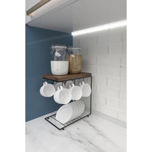 Msy Trend Mutfak Cafe Bar Otel Tezgah Üstü Kahve Fincan Askılığı Düzenleyici Kahve Köşesi Kahve Fincan Standı Kahve Fincanlığı Kahve
