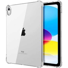 Case 4U Apple iPad Air 10.9 2020 (4.Nesil) Tablet Kılıf Darbe Emici Nitro Anti Shock Silikon Kapak Şeffaf