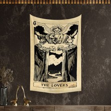 Vagonik The Lovers Desenli Duvar Örtüsü Halısı 100 cm x 70 cm Yüksek Kalite Mikrofiber