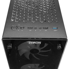 Zeiron Z-Master X100 4X120MM Rgb Fanlı Temperli Cam Pencere Gaming Oyuncu Bilgisayar Kasası