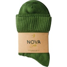 Nova Socks Erkek 4'lü Bambu Lastiksiz Sıkmayan Extra Rahat Şeker Çorabı / Çorap