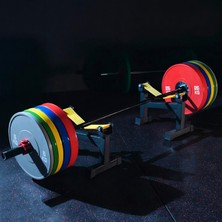 CrewSport Deadlift & Barbell Row Standı - OLimpik Bar Sehpa - Halter Atış Standı - Barbell Rowing