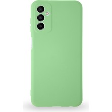 Kzy Samsung Galaxy M13 Kapak Içi Kadife Kamera Korumalı Lansman Silikon Kılıf - Açık Yeşil