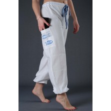 Dosimira Beyaz Pamuk Şalvar