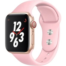 M/l Beden Apple Watch 2 3 4 5 6 7 Uyumlu Se  44 mm Klasik Silikon Kordon