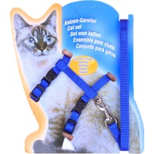 Ecoform Ayarlanabilir Kedi Gezdirme Tasması Mavi