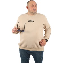 Moc Grande Mocgrande Büyük Beden Erkek Sweat Zero 22732 Bej