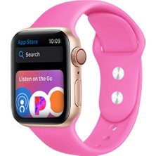 HappyCase M/l Beden Apple Watch 2 3 4 5 6 7 Uyumlu Se  38 mm Klasik Silikon Kordon