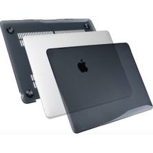 Apple Macbook 13.6' Air 2022 M2 A2681 Kılıf Hava Kanallı 360 Derece Kristal Şeffaf Tasarım Kapak