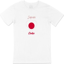 Cix Osaka Japonya Bayraklı Kalpli Tişört