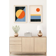 Huhuli Ahşap Çerçeveli Minimalist Tablo