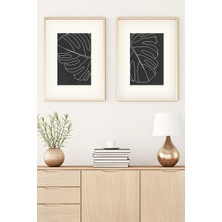 Huhuli Ahşap Çerçeveli Minimalist Tablo
