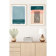 Huhuli Ahşap Çerçeveli Minimalist Tablo