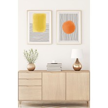 Huhuli Ahşap Çerçeveli Minimalist Tablo