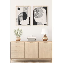 Huhuli Ahşap Çerçeveli Minimalist Tablo