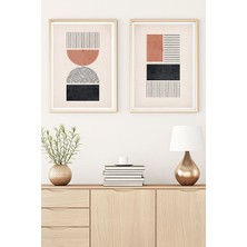 Huhuli Ahşap Çerçeveli Minimalist Tablo