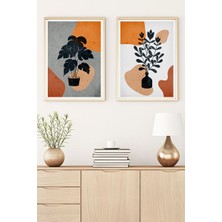 Huhuli Ahşap Çerçeveli Minimalist Tablo