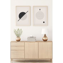 Huhuli Ahşap Çerçeveli Minimalist Tablo