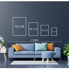Huhuli Ahşap Çerçeveli Minimalist Tablo Set