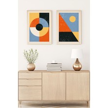 Huhuli Ahşap Çerçeveli Minimalist Tablo