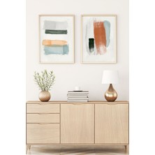 Huhuli Ahşap Çerçeveli Minimalist Tablo