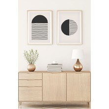 Huhuli Ahşap Çerçeveli Minimalist Tablo