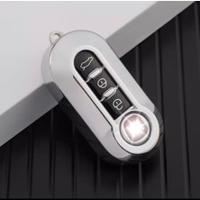 Yıldız Tuning Lancia Musa Anahtar Kılıfı Parlak Gümüş Gri