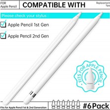 Bebedor Apple Pencil 1. Nesil ve 2. Nesil (6'lı Paket) Için Stylus Kalem Uçları Değişimi, Ipad Kalemle Uyum