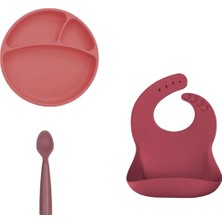 Oioi Porsiyon Set Velvet Rose(Tabak Basic Önlük Nam Nam)
