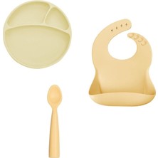 Oioi Porsiyon Set Mellow Yellow(Tabak+Basic Önlük+Nam Nam)