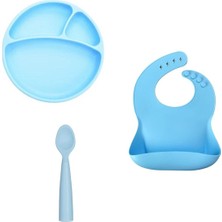 Oioi Porsiyon Set Mineral Blue(Tabak+Basic Önlük+Nam Nam)