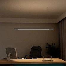 Ledhouse 173 cm Mercekli Linear Modern LED Avize Sıva Üstü Sarkıt Armatür Lineer Aydınlatma (Beyaz Kasa - 400