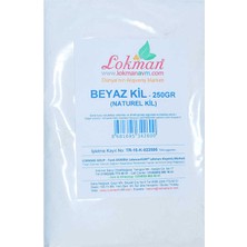 Lokman Gizzodo Beyaz Kil Öğütülmüş Doğal Saf Naturel 250 gr Paket