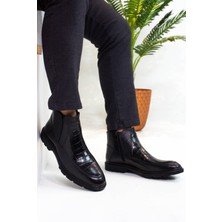 Afka Collection Afkacollection Elyapımı %100 Hakiki Kahve Kroko Baskılı Deri, Içi Tay Tüylü Astar, Kauçuk Taban