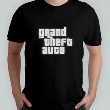 Pixxa Grand Theft Auto %100 Pamuklu Bisiklet Yaka T-Shirt Model - 2