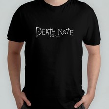 Pixxa Death Note %100 Pamuklu Bisiklet Yaka T-Shirt Model - 1