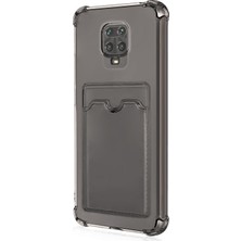 Microsonic Xiaomi Redmi Note 9s Card Slot Shock Kılıf Füme