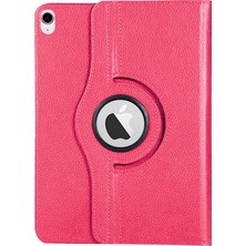 Microsonic Apple iPad 10.nesil 10.9`` (A2696-A2757-A2777) 360 Rotating Stand Deri Pembe