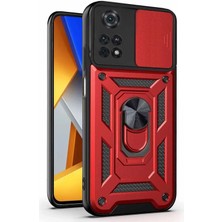 Microsonic Xiaomi Poco M4 Pro 4g Kılıf Impact Resistant Kırmızı