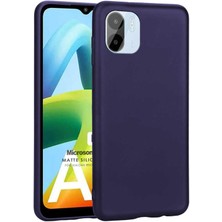 Microsonic Matte Silicone Xiaomi Redmi A1 Kılıf Lacivert