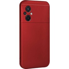 Microsonic Matte Silicone Xiaomi Poco M5 Kılıf Kırmızı