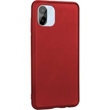 Microsonic Matte Silicone Xiaomi Redmi A1 Kılıf Kırmızı