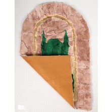 Dericibey Pembe Gold Çizgili Seccade