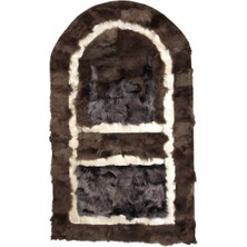 Dericibey Kahverengi Gri Gold Geçişli Doğal Toskana Derisi Seccade